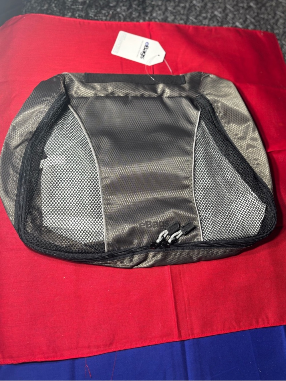 ebags Gray Packing Cube with Mesh Front NWT